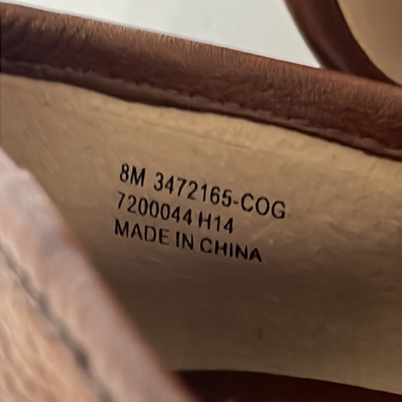 Frye Leather Ballet Flats Women’s Size 8 Medium Regina Cognac Brown Pointed Toe - Picture 10 of 11